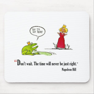 Exam motivational quote by Napoleon Hill - Mouse Mat