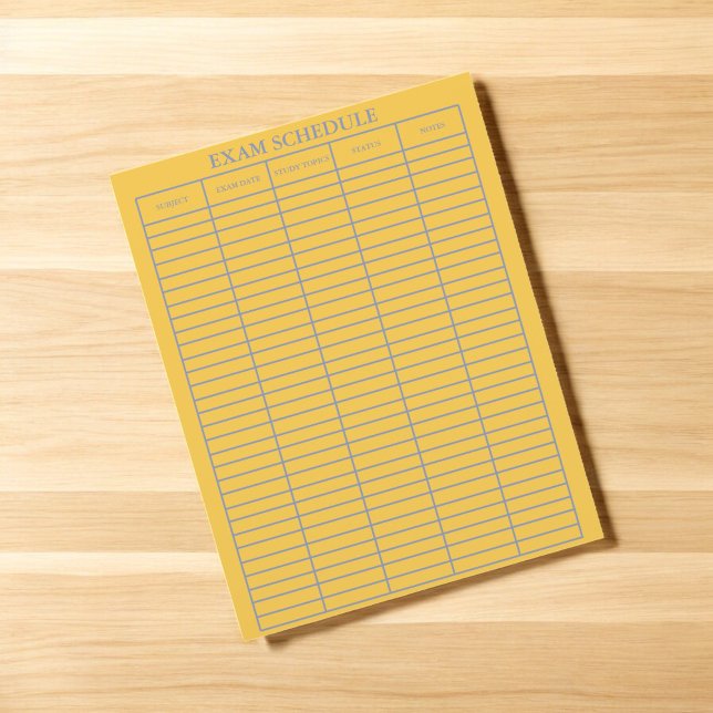 Exam Schedule Practical Planner for Students  (Creator Uploaded)