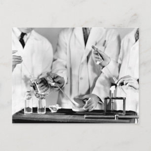 Examination of water for bacteria postcard