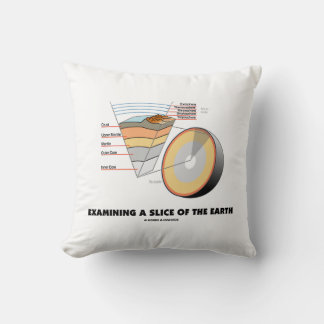 Examining A Slice Of The Earth (Earth Science) Cushion