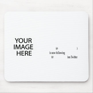 Example following on Twitter Add Image & Text Mouse Mat