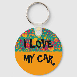 EXAMPLE: ONLY COLOR - orange Key Ring
