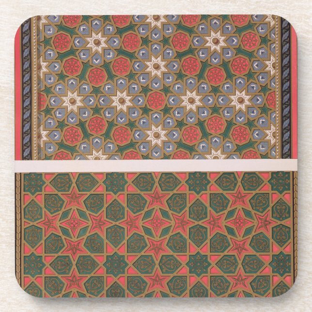 Examples of ceiling decorations, from 'Arab Art as Coaster (Front)