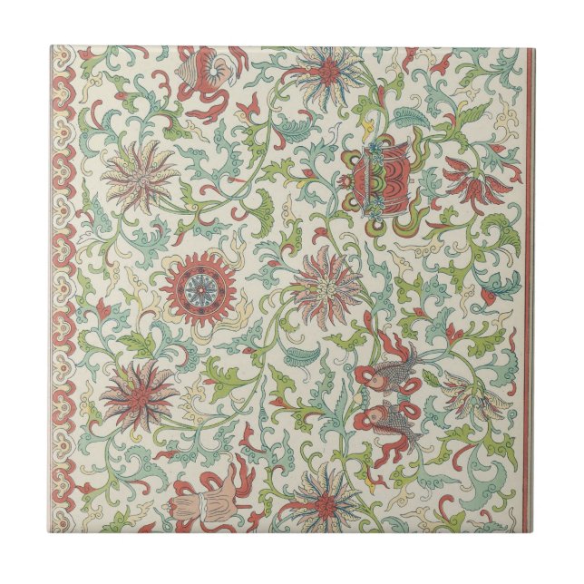 Examples of Chinese Ornament Pl. 65 by Owen Jones Tile (Front)