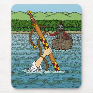 Excalibur and Arthur Mouse Mat