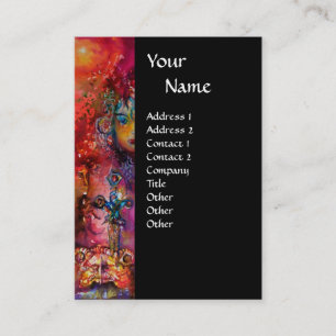 EXCALIBUR black white purple blue fuchsia Business Card