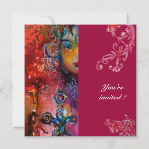 EXCALIBUR , bright red , Invitation