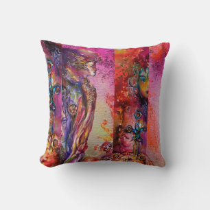 EXCALIBUR Magic Sword Arthurian Legends Watercolor Cushion