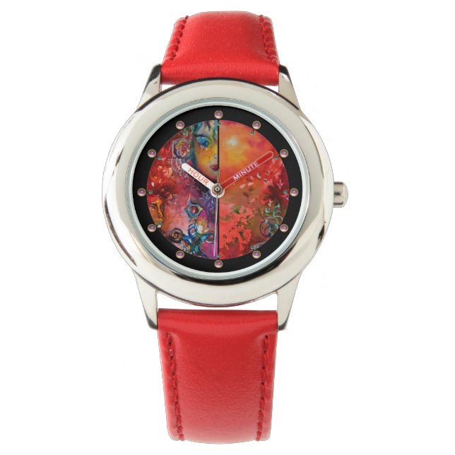 EXCALIBUR ,Magıc Sword Red Purple Blue Fantasy Watch (Front)