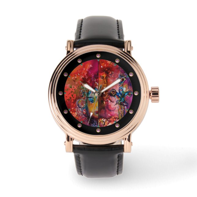 EXCALIBUR ,Magıc Sword Red Purple Blue Fantasy Watch (Front)