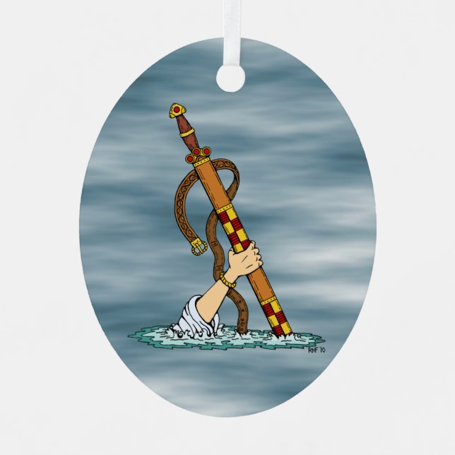 Excalibur Metal Tree Decoration (Front)