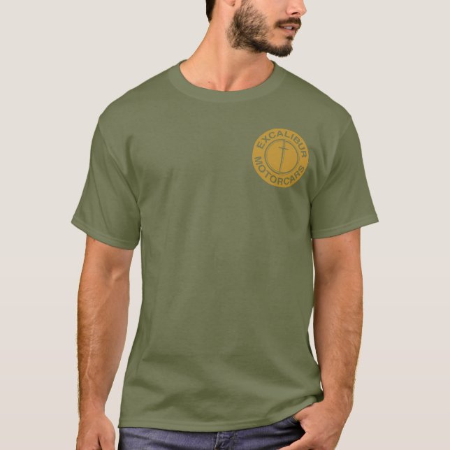 Excalibur Motorcars Gold logo T-Shirt (Front)