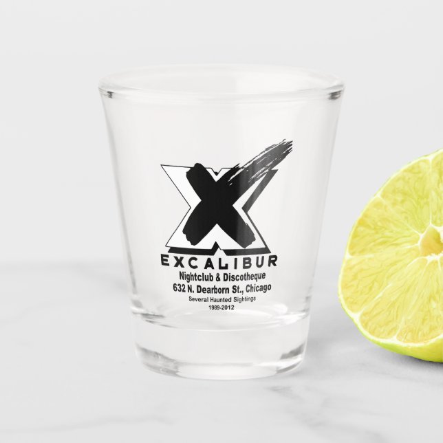 Excalibur Nightclub & Discotheque (1989-2012) Shot Glass (Front)