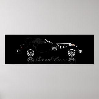 Excalibur Series IV Black Phaeton 36 x 12 Poster