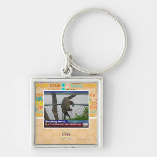 Excaping Turtle Key Ring