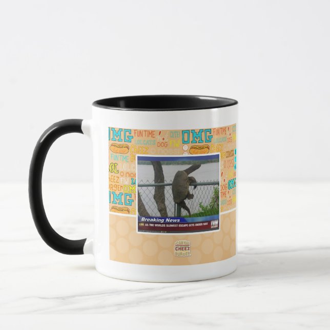 Excaping Turtle Mug (Left)