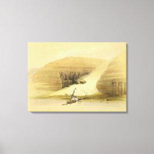 Excavated Temple of Abu Simbel, from "Egypt and Nu Canvas Print