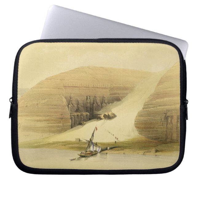 Excavated Temple of Abu Simbel, from "Egypt and Nu Laptop Sleeve (Front)