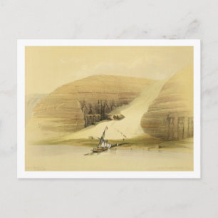 Excavated Temple of Abu Simbel, from "Egypt and Nu Postcard