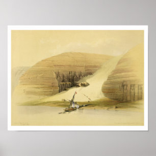 Excavated Temple of Abu Simbel, from "Egypt and Nu Poster