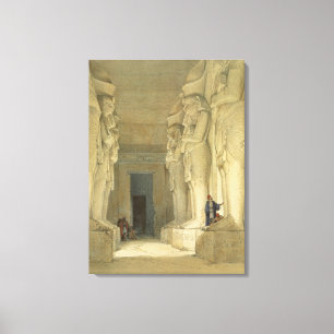 Excavated Temple of Gysha, Nubia, from "Egypt and Canvas Print