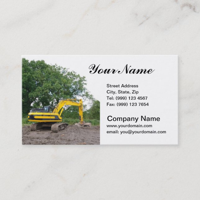 Excavation Business Card (Front)