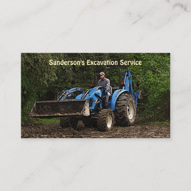 Excavation Service Business Card (Front)