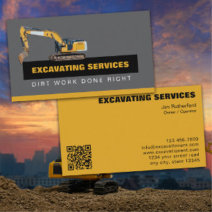 Excavation Services Business Card