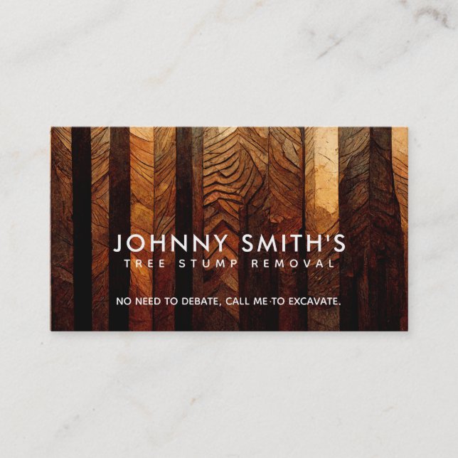 Excavation Slogans Business Cards (Front)