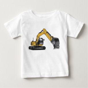 Excavator #1 by Fameland Baby T-Shirt
