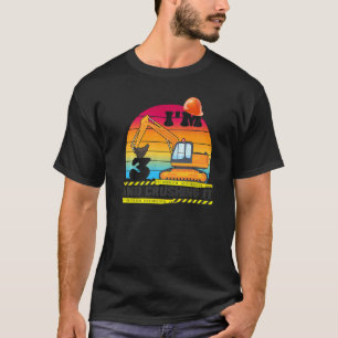 Excavator 3rd Birthday Construction Truck 3 Years T-Shirt