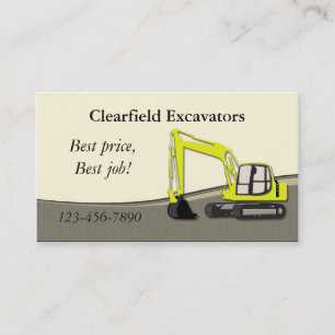 Excavator Business Card