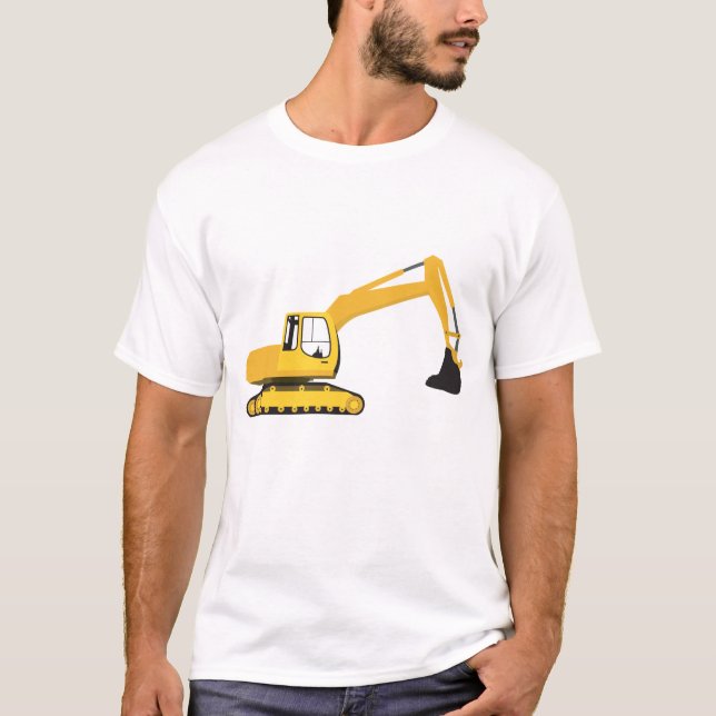 Excavator Construction Truck T-Shirt (Front)