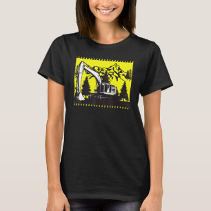 Excavator Construction Worker Vehicle Digger T-Shirt