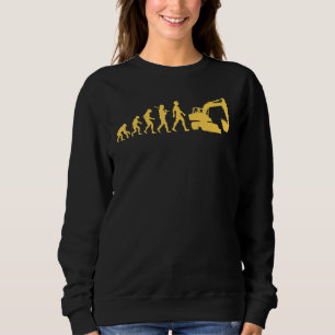Excavator Driver Construction Building Workers Evo Sweatshirt