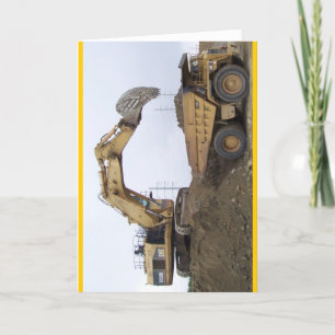 Excavator/Dump Truck Card