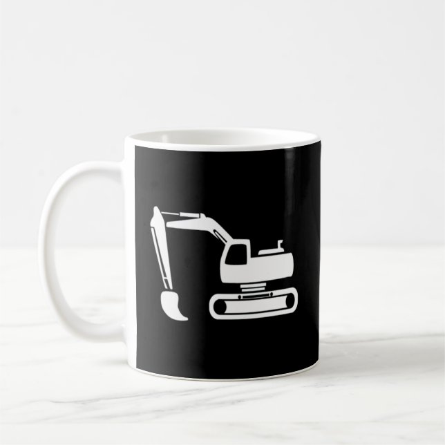 Excavator Excavator Coffee Mug (Left)