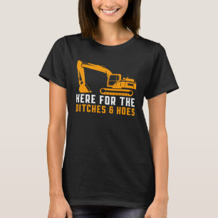 Excavator excavator driver construction site house T-Shirt