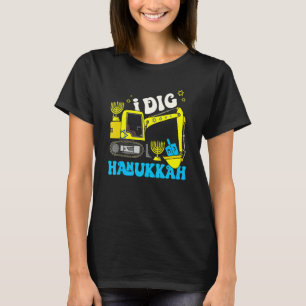 Excavator I Dig Hanukkah Happy Chanukkah Jewish Me T-Shirt