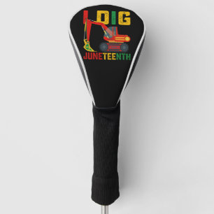 Excavator I Dig Juneteenth Kids Golf Head Cover