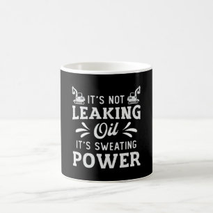 Excavator It's Not Leaking Oil Construction Worker Coffee Mug