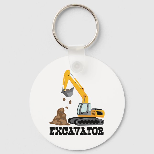 Excavator Key Ring (Front)