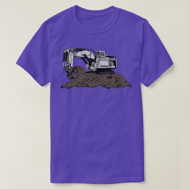 Excavator Liebherr  T-Shirt (Design Front)