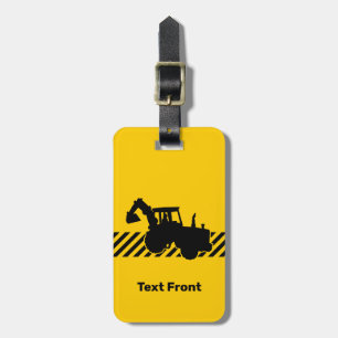 Excavator Luggage Tag