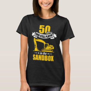 Excavator Operator 50 Years Birthday T-Shirt