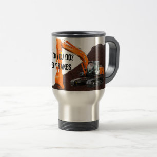 Excavator Operator Travel Mug