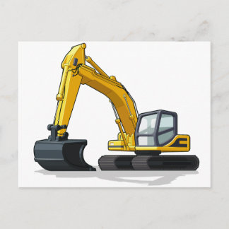 Excavator Postcard