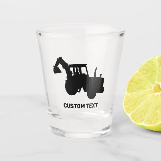 Excavator Shot Glass (Front)