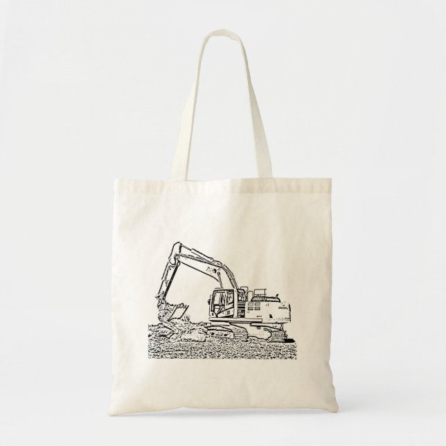 Excavator Tote Bag (Front)
