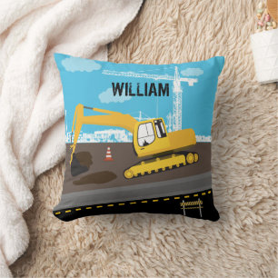 Excavator Truck Construction Trucks Site Cushion